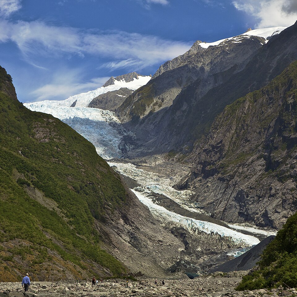 弗朗兹约瑟夫冰川代表景观（条目主图，非当前实况）